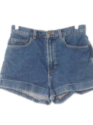 americanapparel 중청 데님 하이라이즈롤업마이크로진