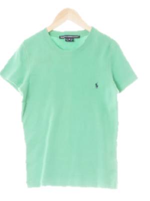 랄프로렌 그린플래시 면 미니포니클래식반팔티