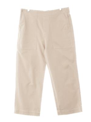 코스 베이지 면혼방 사이드버튼빅포켓와이드팬츠