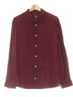 h&m 와인 긴소매셔츠