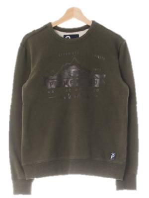 penfield 다크카키 면혼방 빅로고기모레귤러핏맨투맨