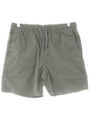 h&m 카키 면혼방 워싱밴딩반바지