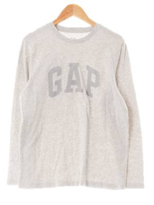 gap 멜란지그레이 면 톤온톤빅로고긴팔티