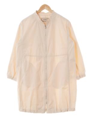 bcbg 아이보리 셔링넥절개롱재킷