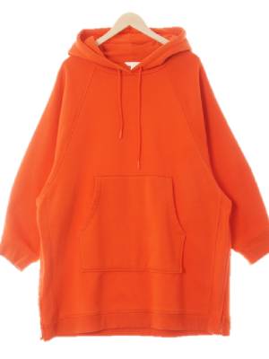 h&m 다크오렌지 면혼방 나그랑돌먼슬리브후드티
