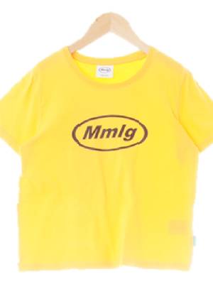 mmlg 브라이트옐로우 면 빅로고반팔티