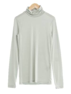 h&m 에메랄드그린 터틀넥긴팔티