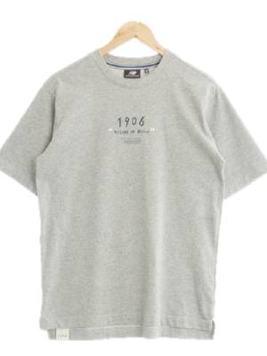 뉴발란스 그레이 면혼방 1906라운드반팔티셔츠
