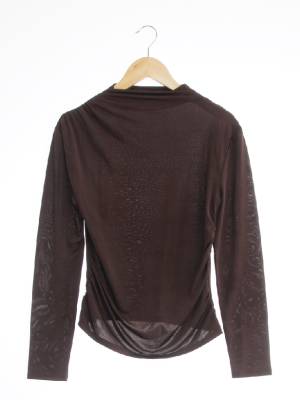 h&m 브라운 스트레치긴팔셔링티셔츠