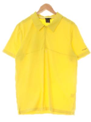 언더아머 프렌치옐로우 가슴절개카라반팔티
