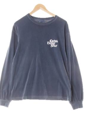 cavish Design seller 블루미라지 면 빈티지워싱긴팔티