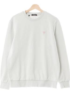 Guess 페일아쿠아민트 면혼방 미니로고패치스웨트셔츠