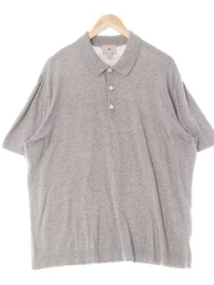 h&m 그레이 면 기본반팔카라티