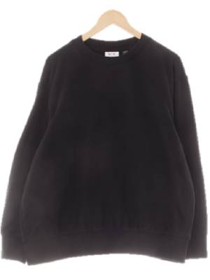 h&m 블랙 면 에센셜크루넥베이직맨투맨