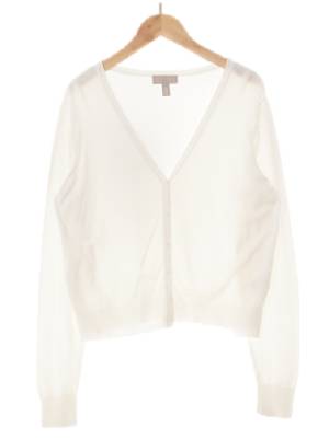 h&m 화이트 브이넥베이직가디건