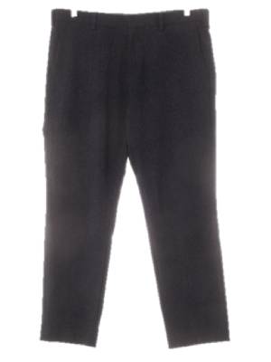 마인드브릿지 다크네이비 미세멜란지패턴 크롭테이퍼핏슬랙스