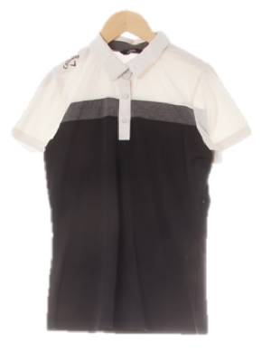 캘러웨이 블랙화이트 3단블럭숄더로고카라반팔티