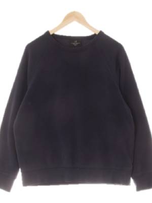 h&m 네이비 면혼방 크루넥베이직스웨트셔츠