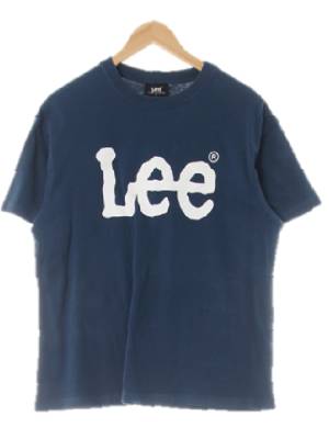 Lee 블루사파이어 프린팅 면 빅로고라운드반팔티