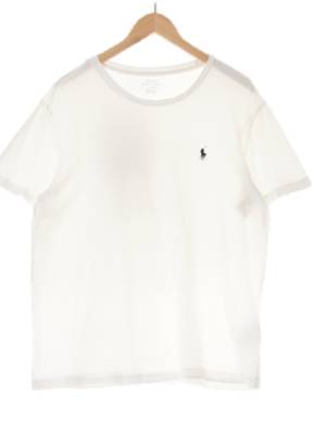 폴로랄프로렌 화이트 면 심플포니자수반팔티
