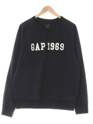 gap 네이비 면 라글란스티치1969로고맨투맨