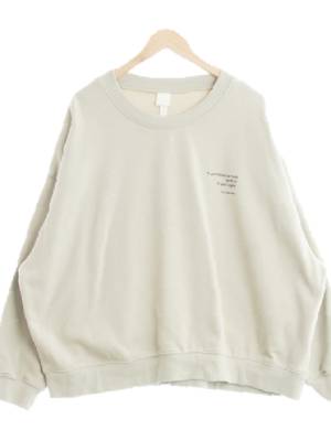 h&m 미스트그린 프린팅 면 레터박시맨투맨