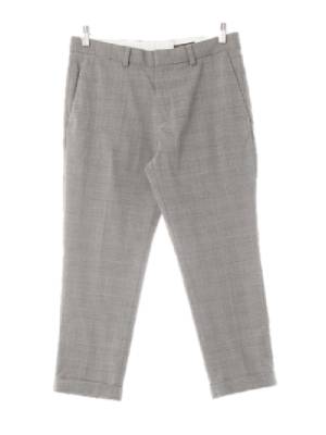 h&m 블랙 하운드체크 카브라슬림슬랙스팬츠