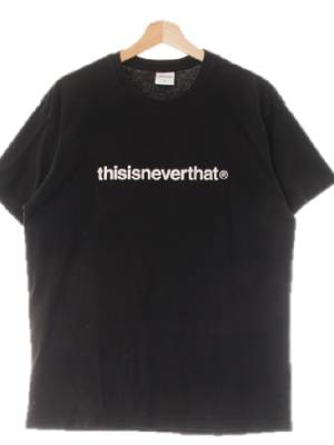 thisisneverthat 블랙 프린팅 면 라운드반팔티