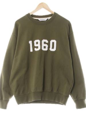 유니폼브릿지 마티니올리브그린 면 1960맨투맨 