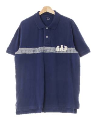 gap 네이비 면 패치빅로고클래식반팔폴로티 