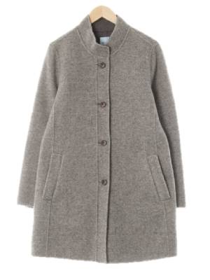 bcbg 그레이 울혼방 반목스웨터롱코트 