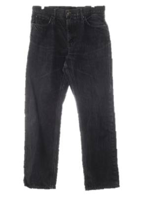 유니클로helmutlang 흑청 데님 콜라보크랙워싱진 