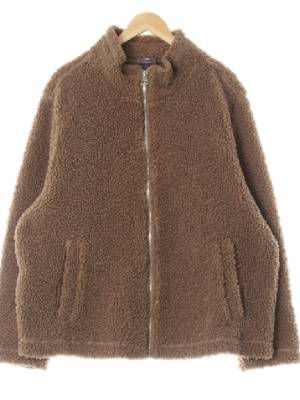 h&m 팀버울프베이지 모크넥뽀글이자켓 