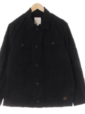 h&m 블랙 면혼방 해링턴베이직자켓