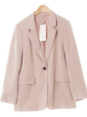 h&m 버니쉬드라일락핑크 원버튼루즈라인블레이저 