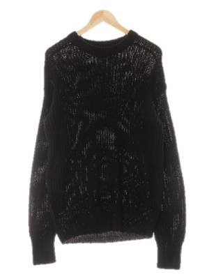 h&m 블랙 골지짜임루즈니트 