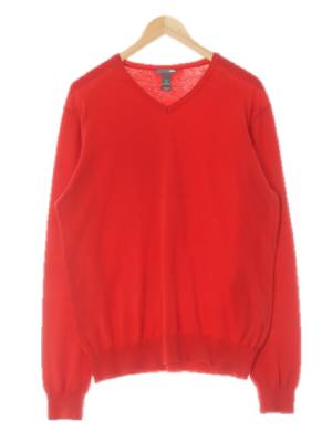 h&m 레드 면 브이넥시보리라이트니트