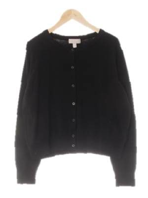 h&m 블랙 시보리라운드넥가디건 