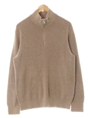 h&m 모카 면 하이넥집업보카시니트 