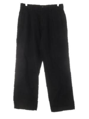h&m 블랙 면혼방 핀턱모던정장팬츠