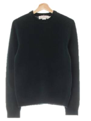 h&m 스카라브그린 울혼방 라운드넥스웨터