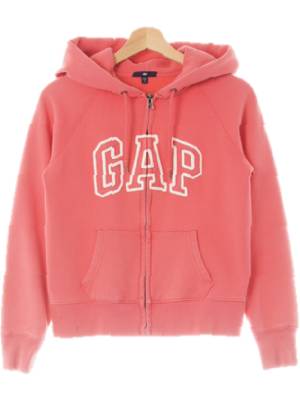 gap 핑크플람베 면혼방 빅패치나그랑포켓후드집업