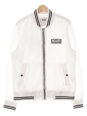 nii 화이트 와펜매쉬블루종