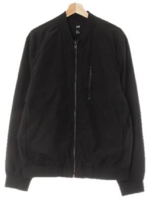 h&m 블랙 바스락베이직블루종