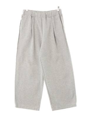 h&m 멜란지그레이 면혼방 원턱와이드루즈팬츠