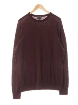 h&m 플럼퍼플 울 루즈핏라운드넥시보리니트