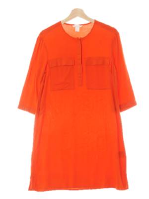 h&m 다홍색 플랩포켓8부슬리브원피스