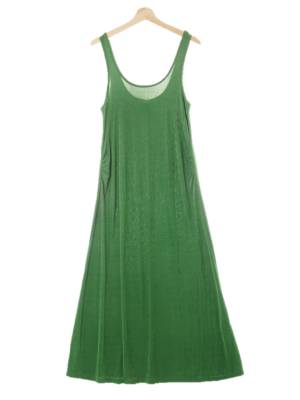h&m Mama 그린 사이드셔링드레이프맥시원피스