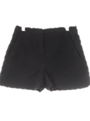 에잇세컨즈 블랙 면혼방 미니멀숏슬랙스