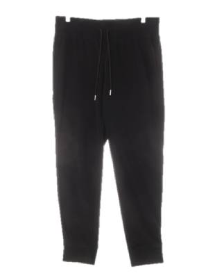 h&m 블랙 면혼방 와이드시보리라이트조거팬츠